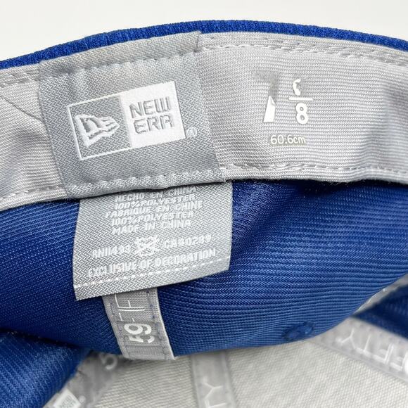 NEW ERA CHICAGO CUBS 2024 Batting Practice 59FIFTY Fitted Hat Blue Size 7(5/8) - Picture 5 of 9